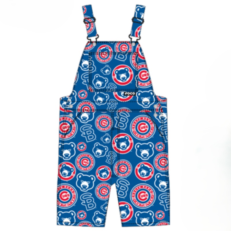 South Bend Cubs Men’s Logo Print Bib Shortalls