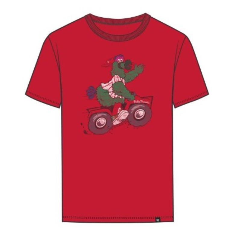 47 Philadelphia Phillies Phillie Phanatic Racer Red Franklin Tee