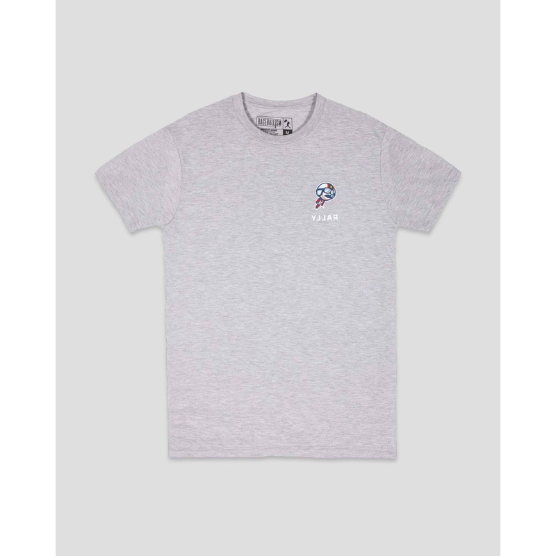 Adult Grey Baseballism Rally Tee