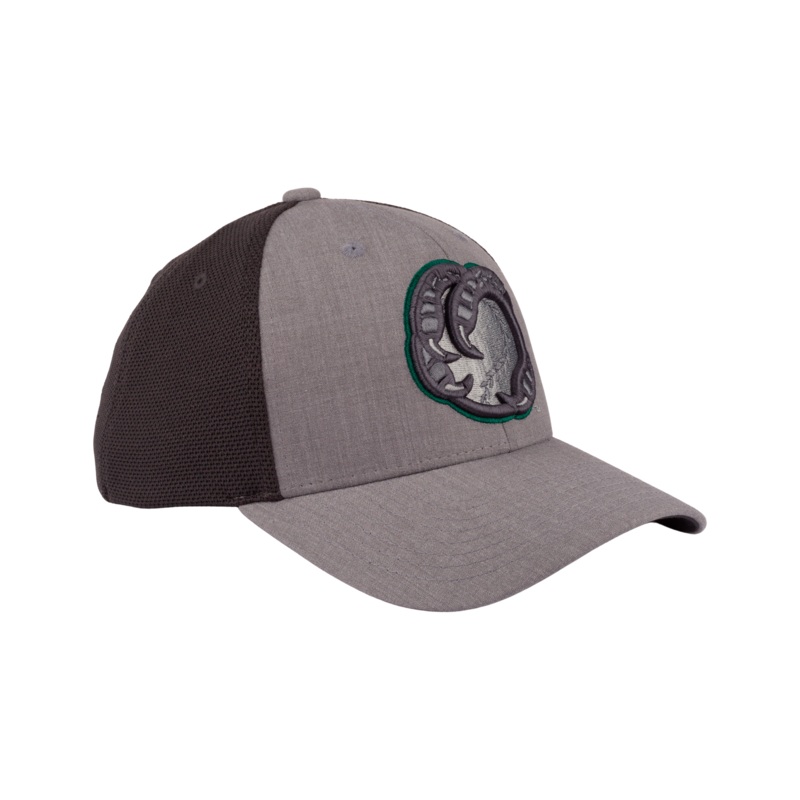 BOISE HAWKS FLINT FLEX FIT HAT, GREY/BLACK