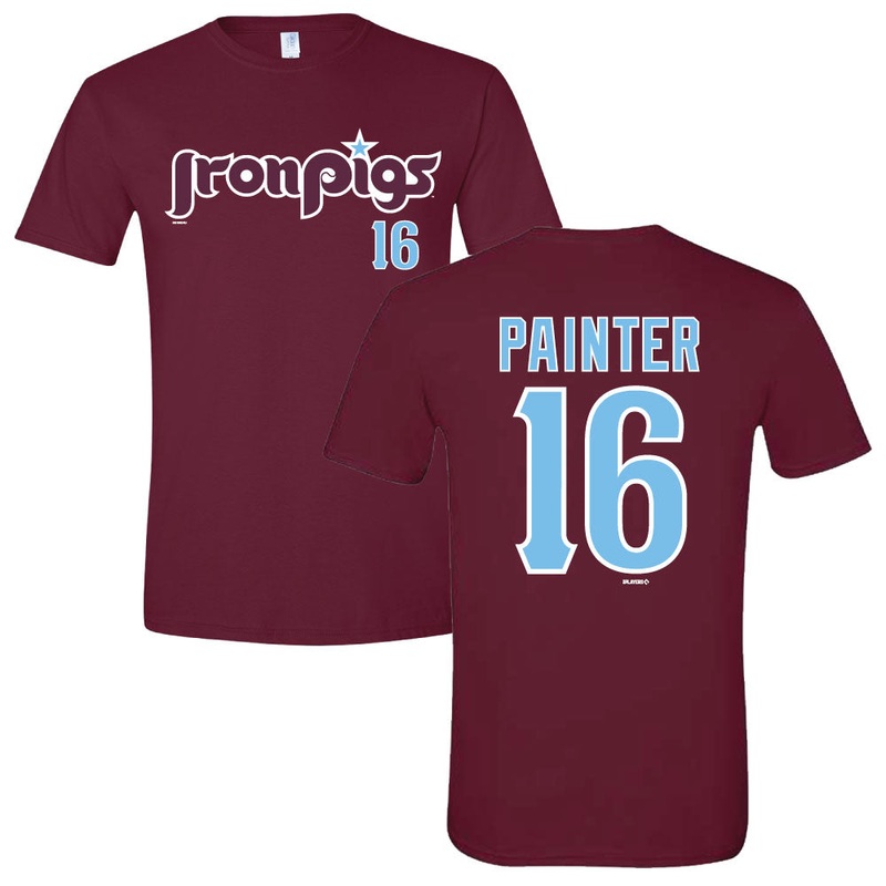 Lehigh Valley IronPigs Painter Name and Number Tee