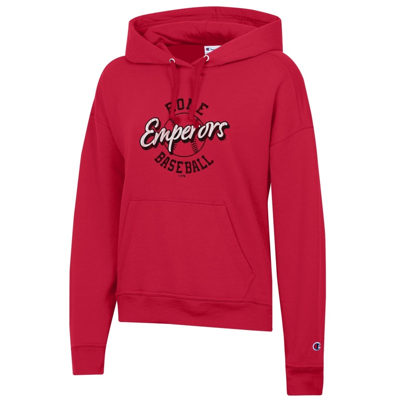 Rome Emperors Champion Red Powerblend Womens Hoodie