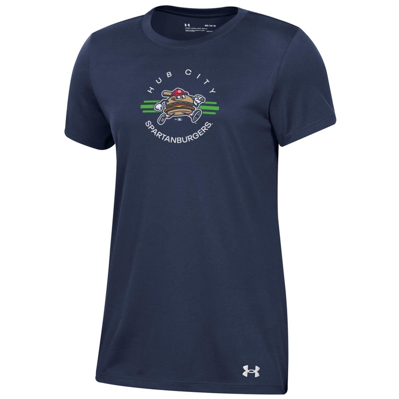 Women’s Navy Tech Dry Fit UA Tee