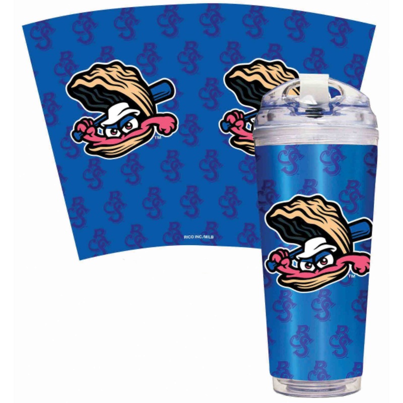 24oz Tumbler with Batting Oyster Logo