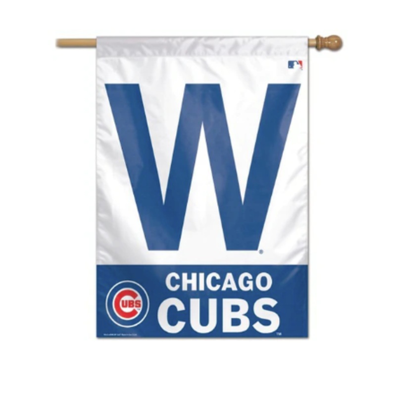 Chicago Cubs W 28X40 Banner Flag
