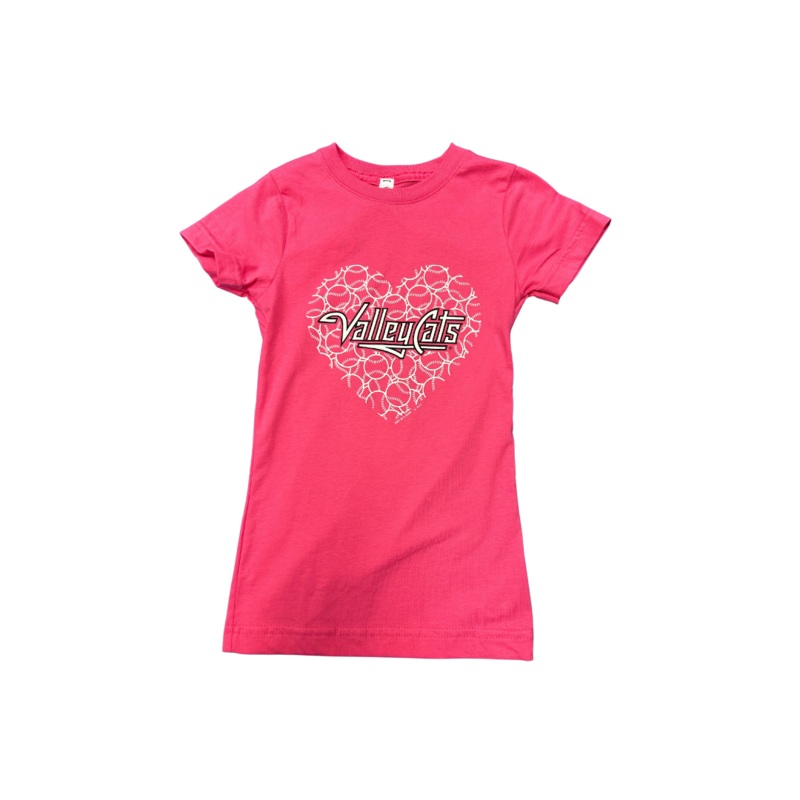 Girls Pink ValleyCats Tee
