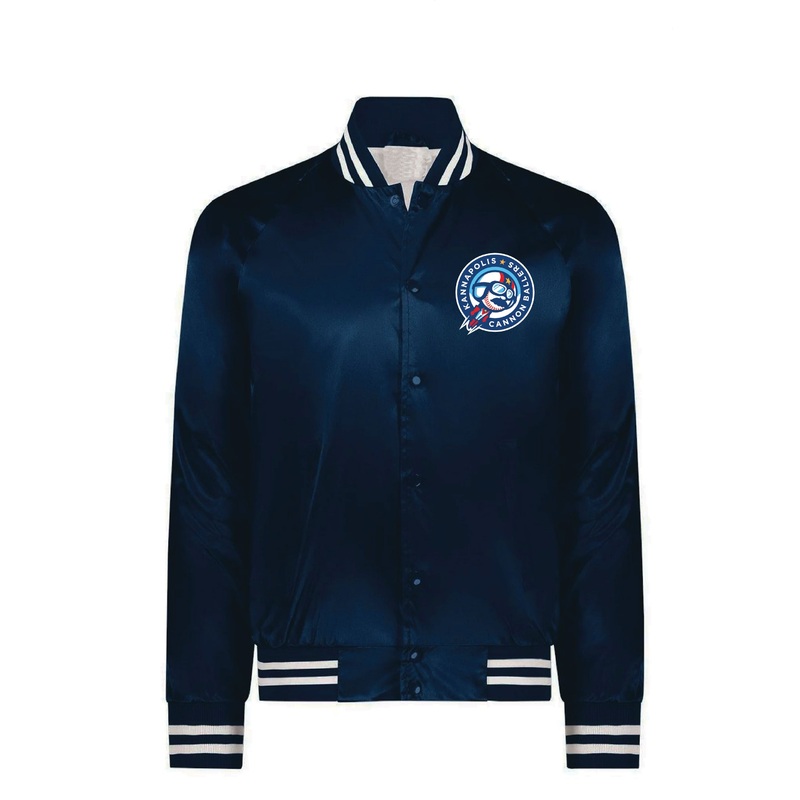 OT Sports Navy Satin Clubhouse Jacket