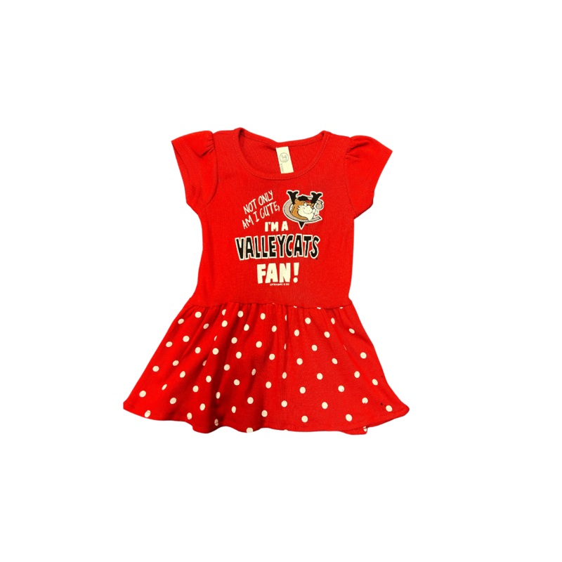 Toddler Girls Red Polka Dot Dress
