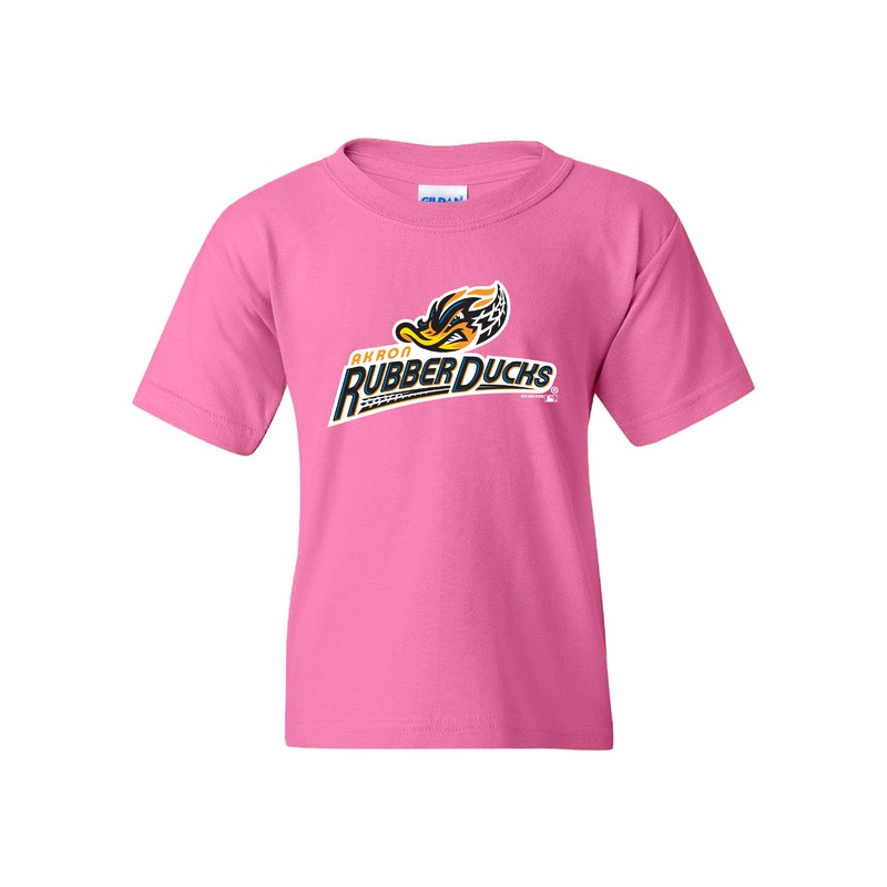 Youth Pink Primary Logo Tee