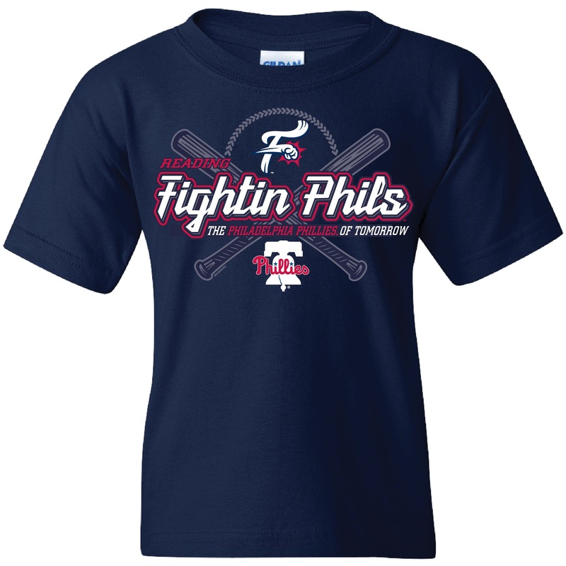 Bimmridder Youth Navy Reading Fightin Phils T-Shirt – Repel
