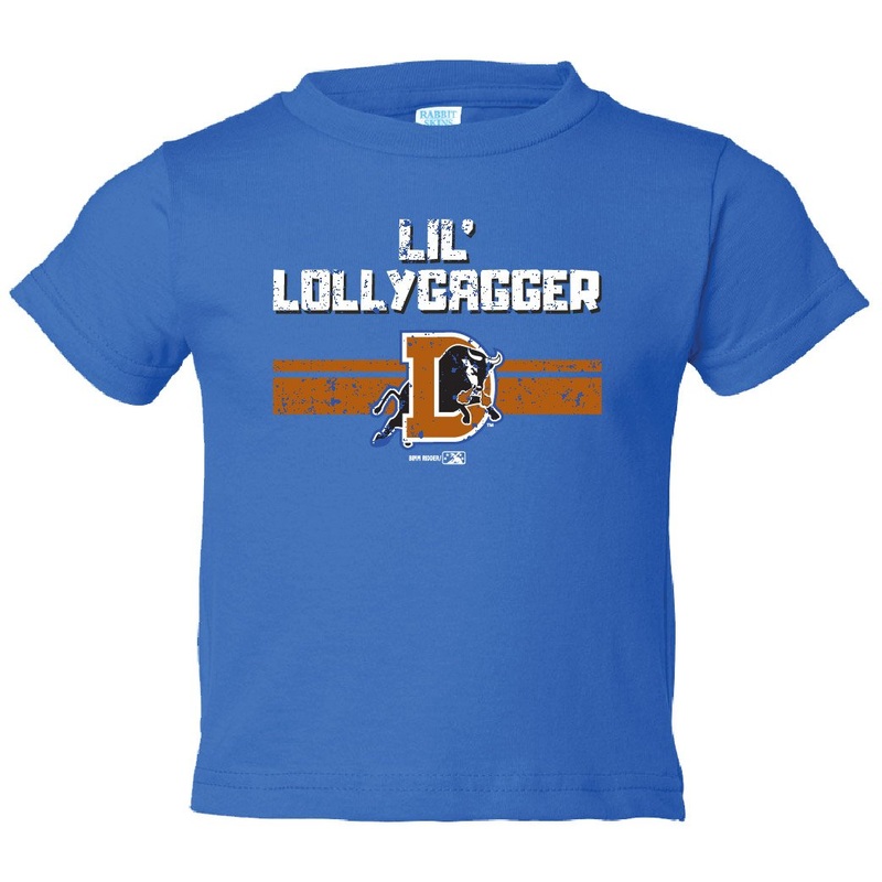 Durham Bulls Royal Infant Lil’ Lollygaggers tee