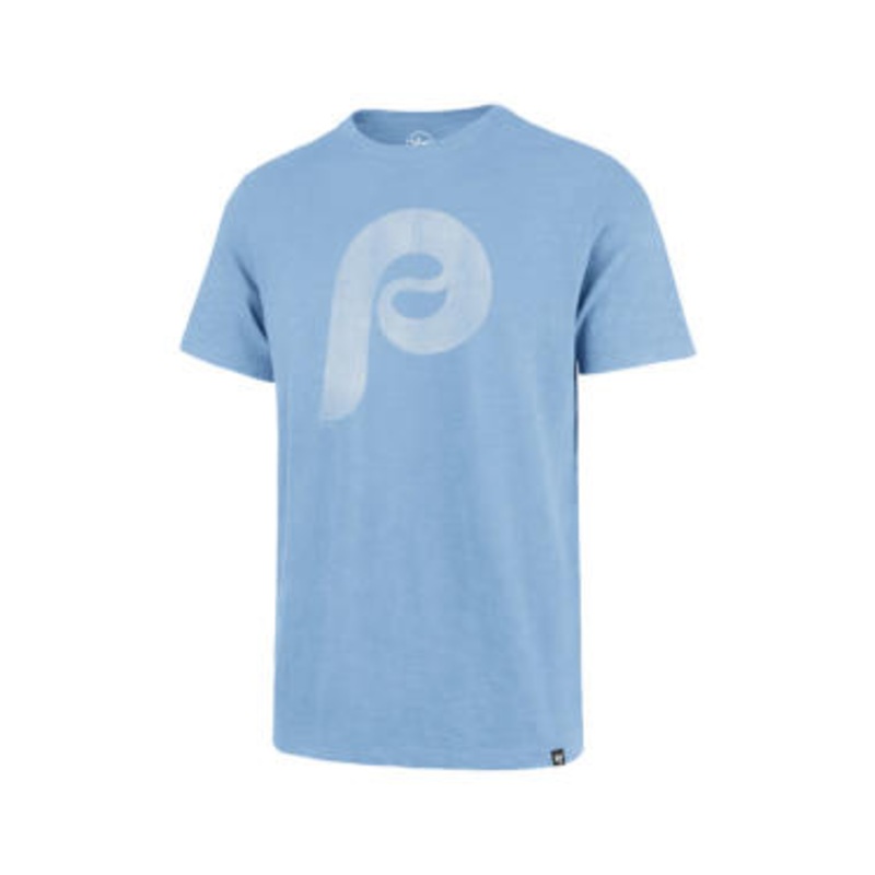 ’47 Philadelphia Phillies Columbia Blue Grit Vintage Scrum Tee