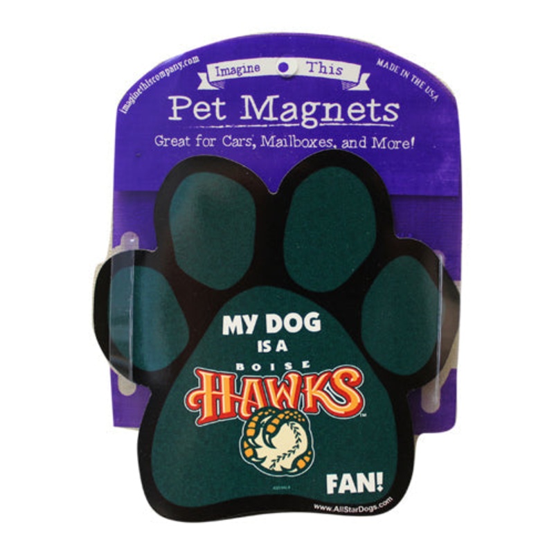 BOISE HAWKS PAW PRINT MAGNET