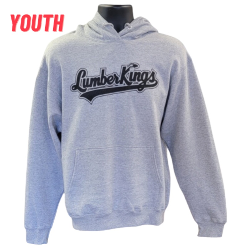YOUTH – Grey Script Logo Hoodie
