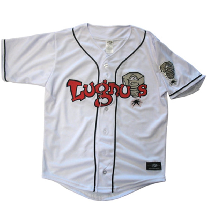 Lansing Lugnuts Adult Home Replica Jersey – White
