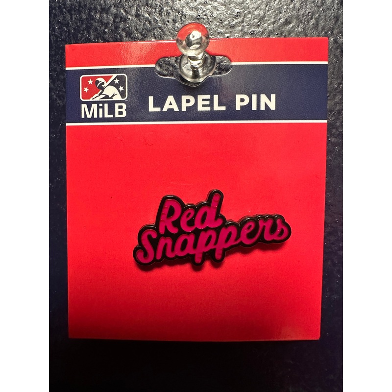 Red Snapper Wordmark Alternate Logo Lapel Pin