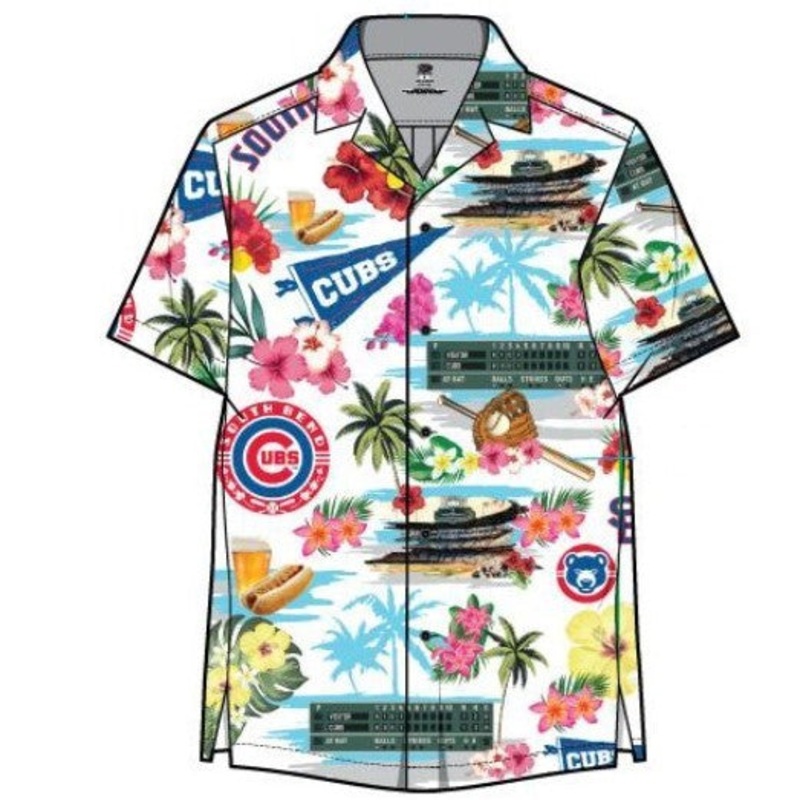 South Bend Cubs Hawaiian Short Sleeve Shirt