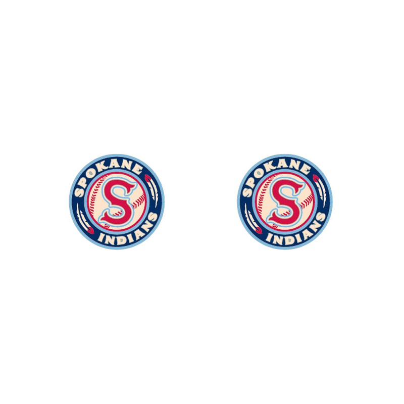 Spokane Indians Logo Post Earrings