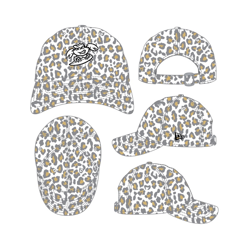 Jersey Shore BlueClaws New Era 9TWENTY Adjustable Leopard Print Cap