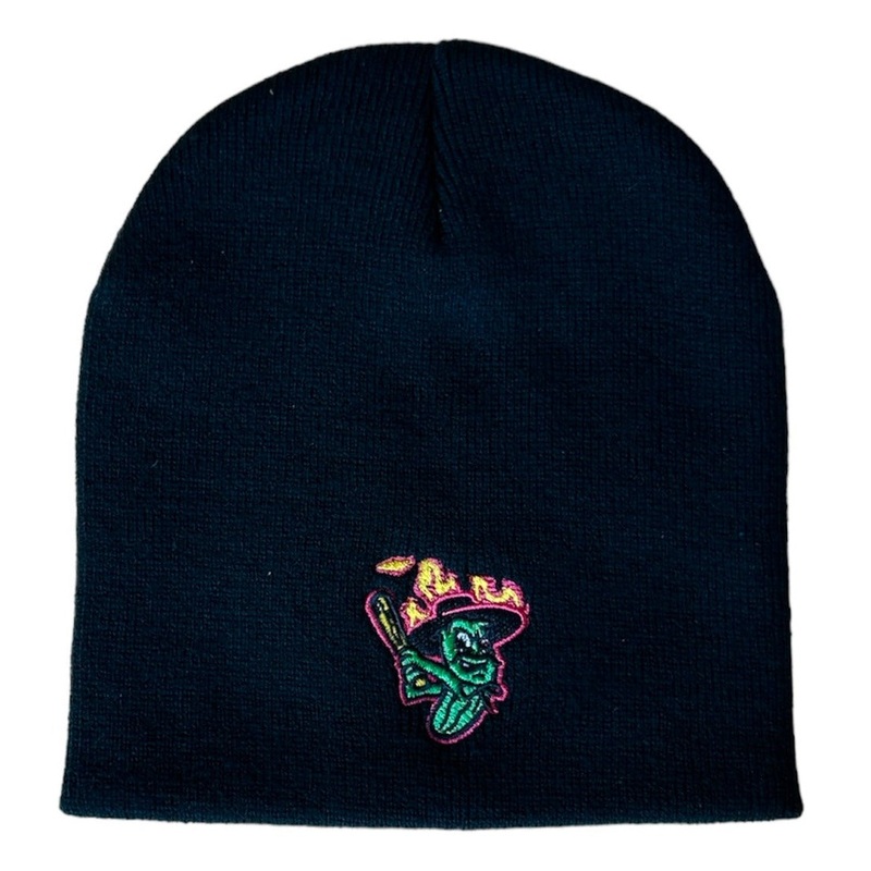 Los Pepinillos Picantes del Norte Bimm Ridder Black Knit Beanie