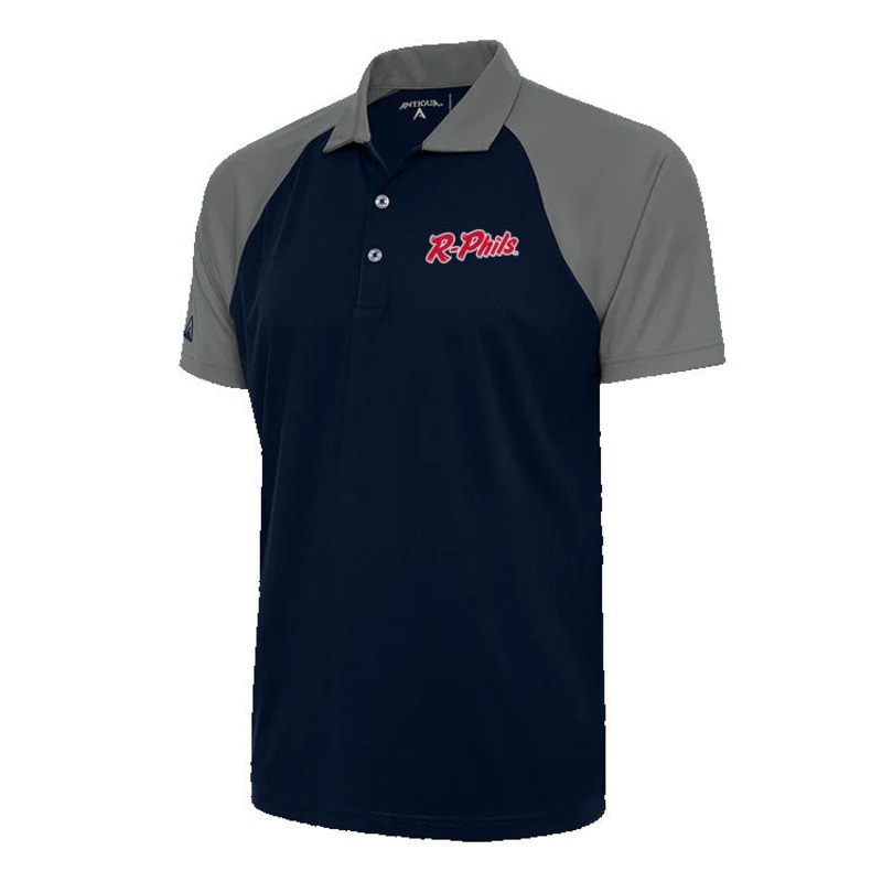 Men’s Antigua  R-Phils Navy & Steel Nova Polo