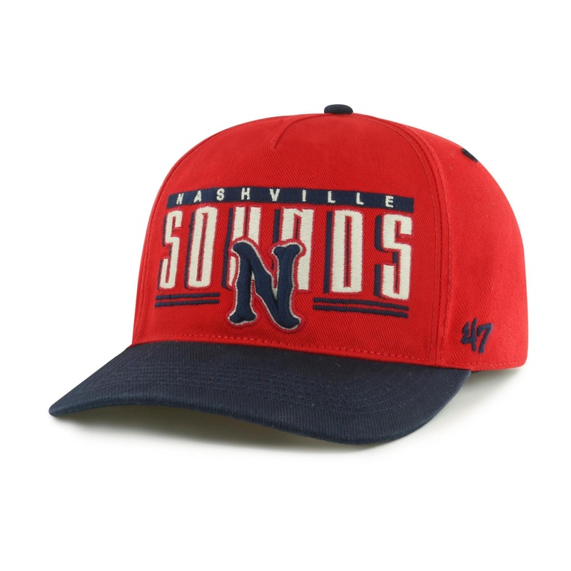 Nashville Sounds ’47 Brand Red & Navy Double Header Baseline Hitch Hat
