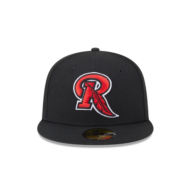 Rochester Red Wings Feather R Fitted Cap (Official On Field BP Cap)