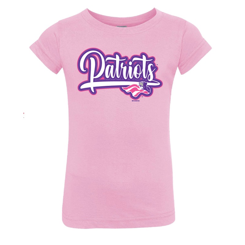 Somerset Patriots Pink Toddler Girls Waverly Tee