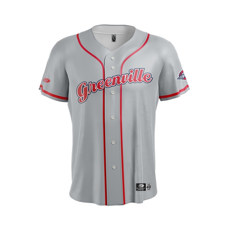 Greenville Drive OT Sports Authentic Gray Road Jersey