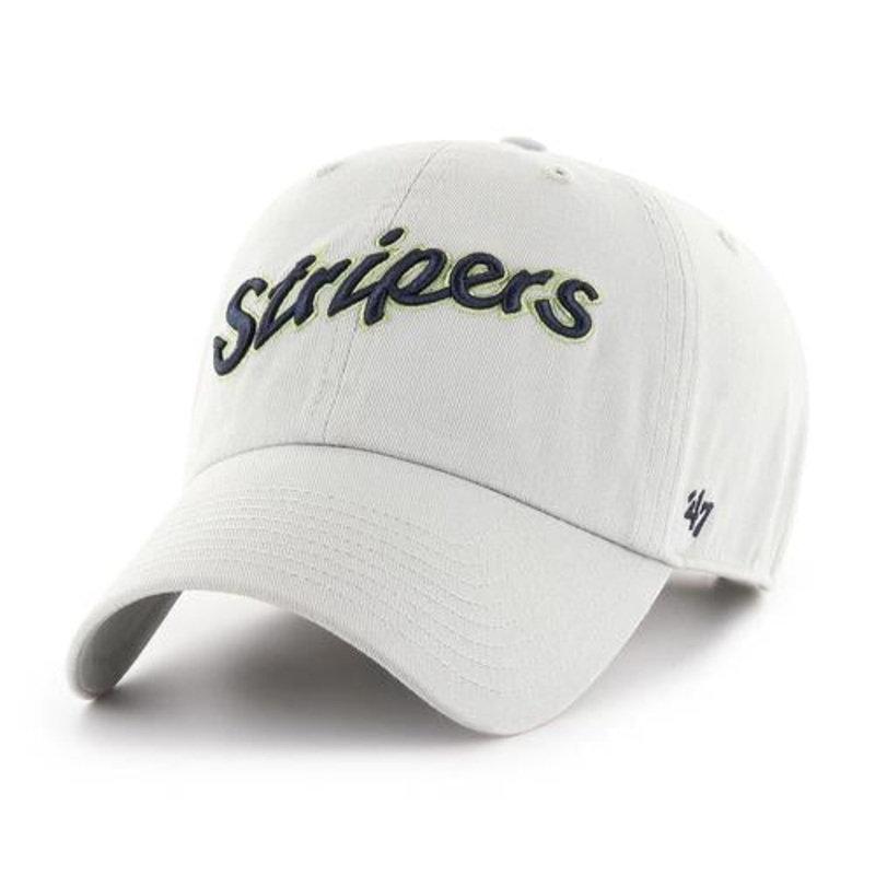 Gwinnett Stripers ’47 Grey Wordmark Script Clean Up Cap