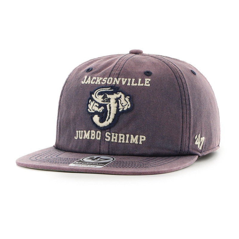 Jacksonville Jumbo Shrimp ’47 Dusted Double Ply Captain Snapback