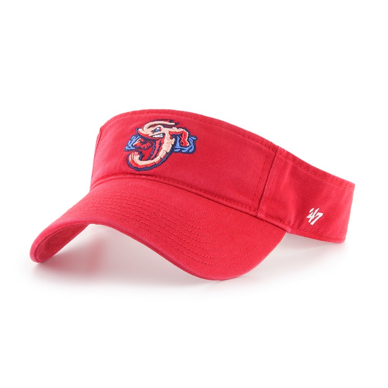 Jacksonville Jumbo Shrimp ’47 Red Clean Up Visor