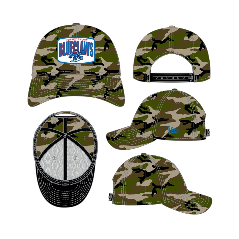 Jersey Shore BlueClaws New Era Camo Print Adjustable Cap