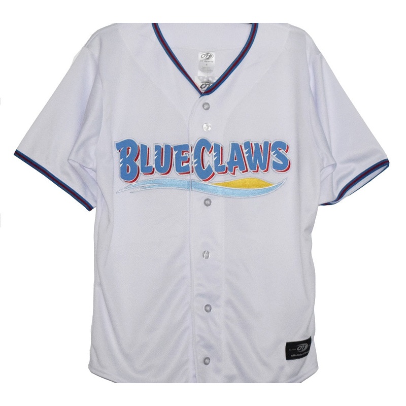Jersey Shore BlueClaws Youth Home Replica Jersey
