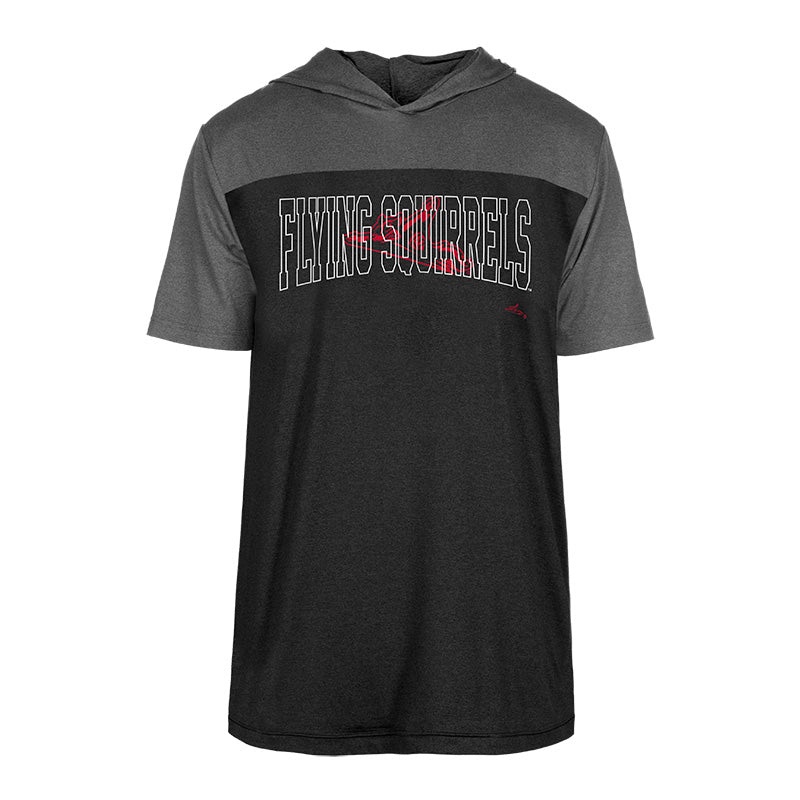 Richmond Flying Squirrels New Era Short Sleeve Hoodie Tech Tee