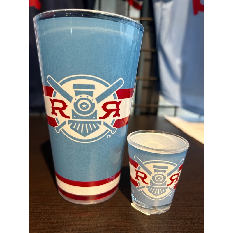 Round Rock Express Fauxback Pint/Shot Glass Bundle