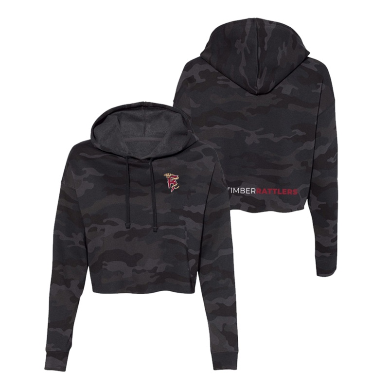 Women’s Embroidered Crop Hoodie