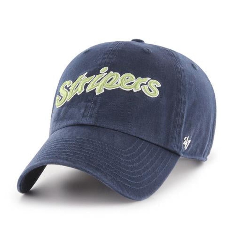 Gwinnett Stripers ’47 Stripers Navy Script Clean Up Cap