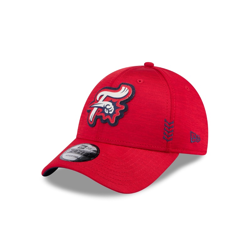 New Era 9Forty Reading Fightin Phils Stretch Snap Clubhouse Edition Adjustable Red F-Fist Hat