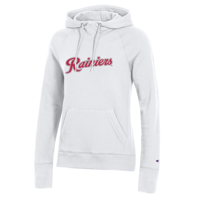 Tacoma Rainiers Champion Women’s White Script Hood