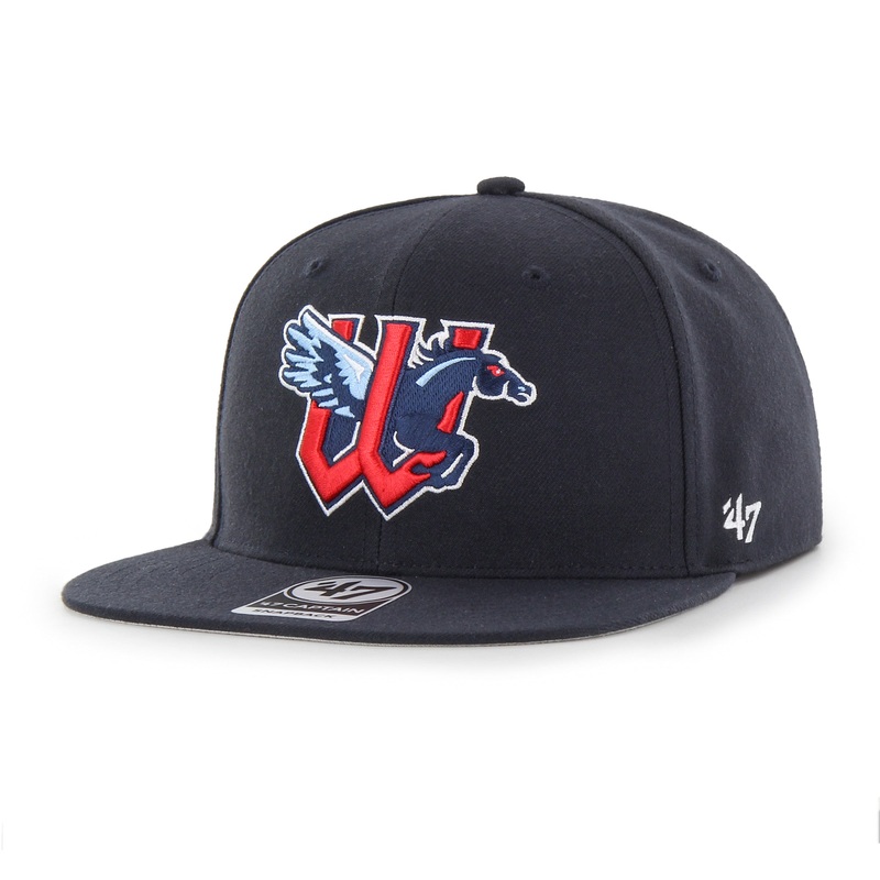 Wichita Wind Surge ’47 Navy Home Sure Shot Captain Snapback Cap