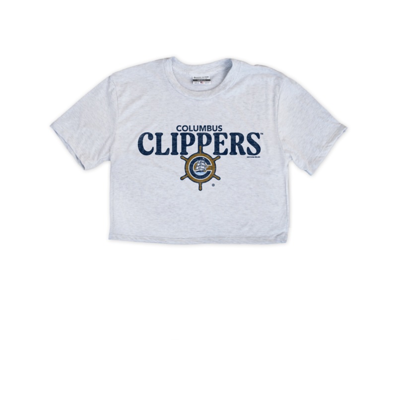 Columbus Clippers Where I’m From Women’s Ship Wheel Crop Top