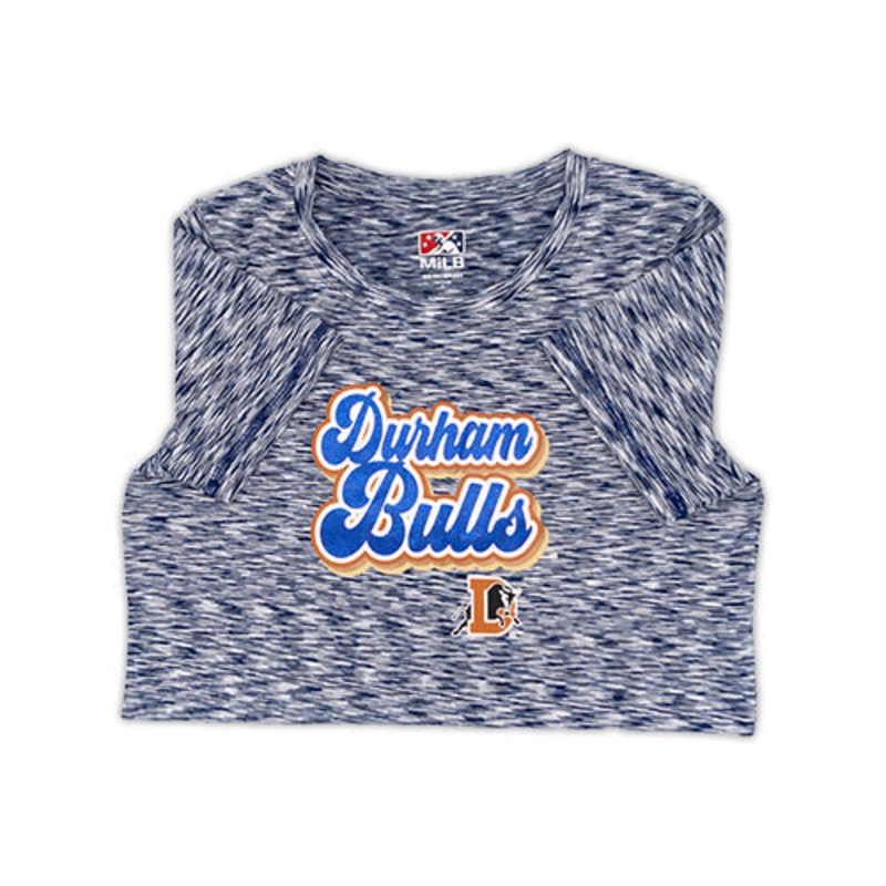 Durham Bulls New Era Women’s Heathered Royal Tee