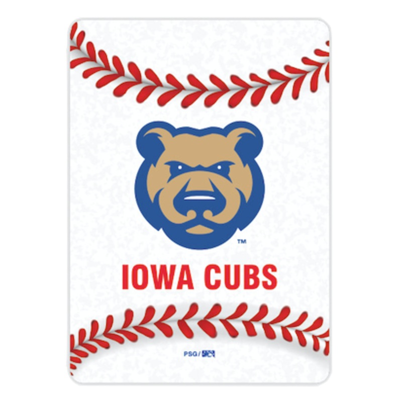 Iowa Cubs Playing Cards, White