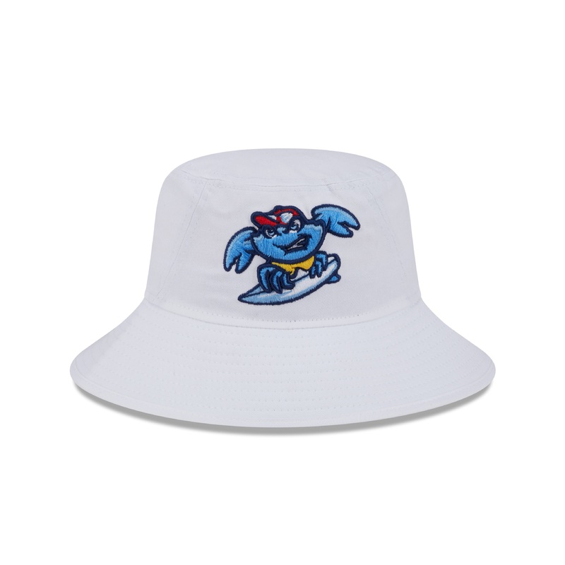 Jersey Shore BlueClaws New Era Bucket Hat White