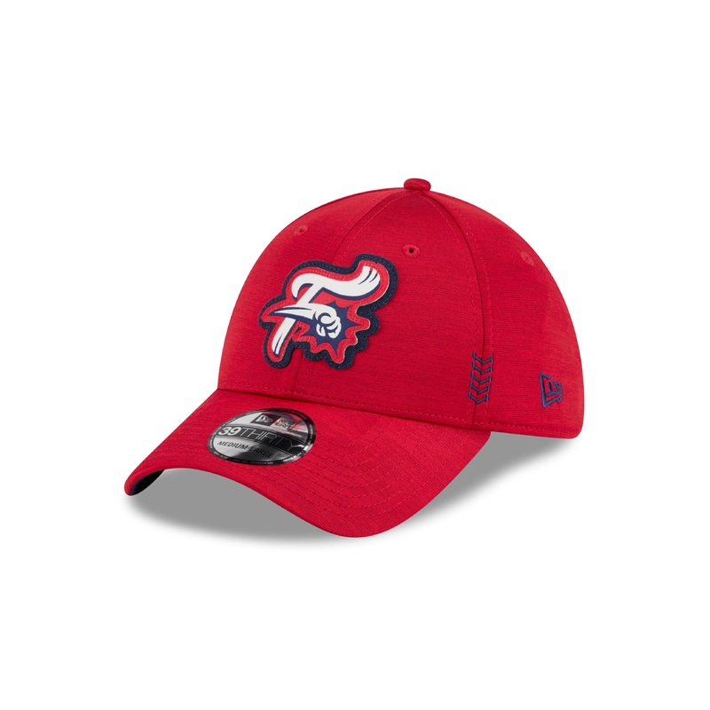 New Era 39Thirty Reading Fightin Phils Stretch Fit Clubhouse Edition Fitted Red F-Fist Hat