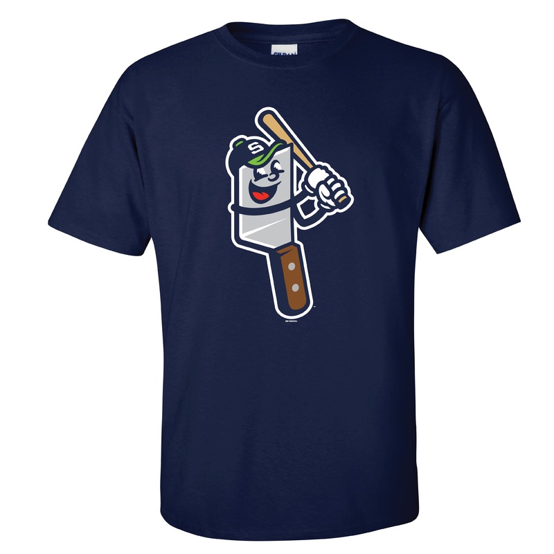 Adult Navy Flip Tee