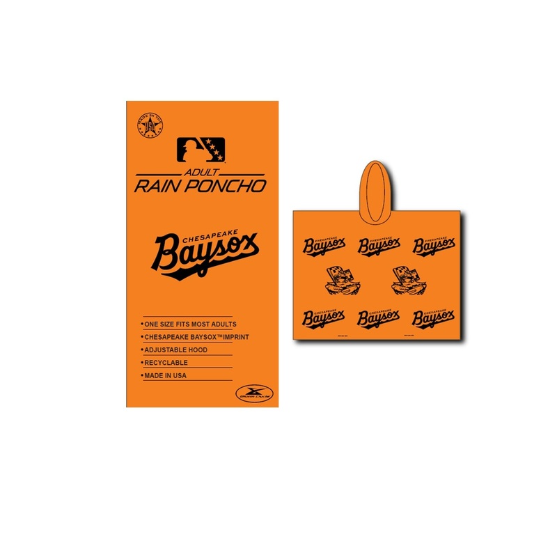 Chesapeake Baysox Rain Ponchos