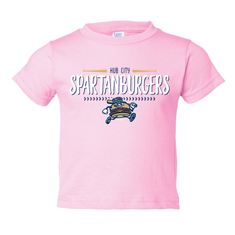 Infant Pink Laces & Bats Tee