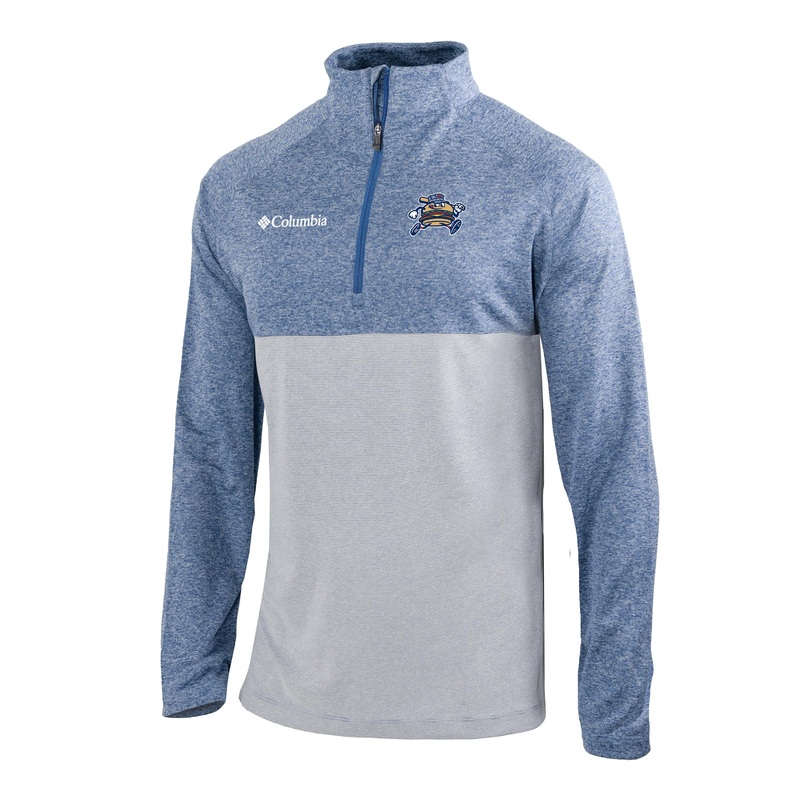 Men’s Heathered Light Blue Columbia Quarter Zip